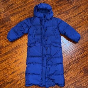 Eddie Bauer Blue Hooded Puffer Jacket for Winter